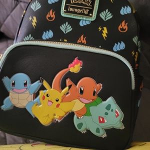 Pokemon starters Funcon 2021 exclusive loungefly mini backpack